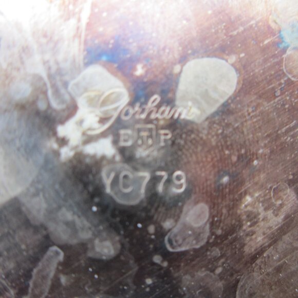 Gorham Vintage Silver-Plated Revere Style 6.5" Bowl Tarnished Pedestal 1960s - Picture 9 of 9